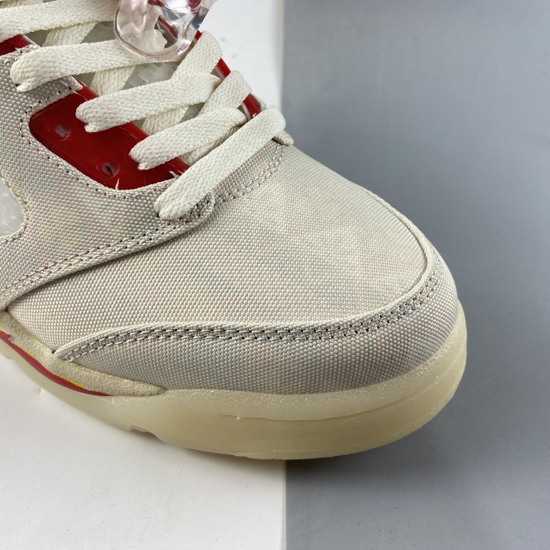 P280  Air Jordan 5 Low CNY AJ5 中国新年 白红撕撕乐可实战篮球鞋 DD2240-100