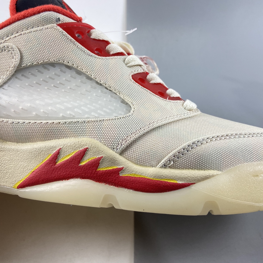 P280  Air Jordan 5 Low CNY AJ5 中国新年 白红撕撕乐可实战篮球鞋 DD2240-100