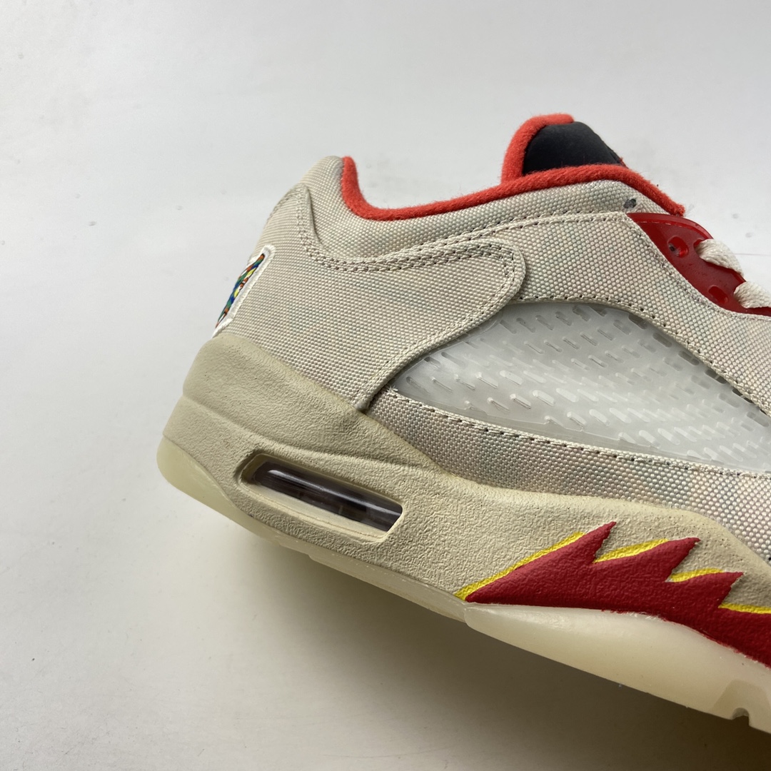 P280  Air Jordan 5 Low CNY AJ5 中国新年 白红撕撕乐可实战篮球鞋 DD2240-100
