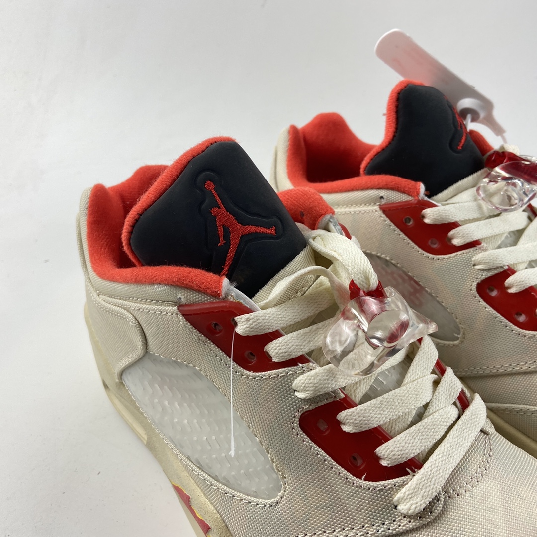 P280  Air Jordan 5 Low CNY AJ5 中国新年 白红撕撕乐可实战篮球鞋 DD2240-100