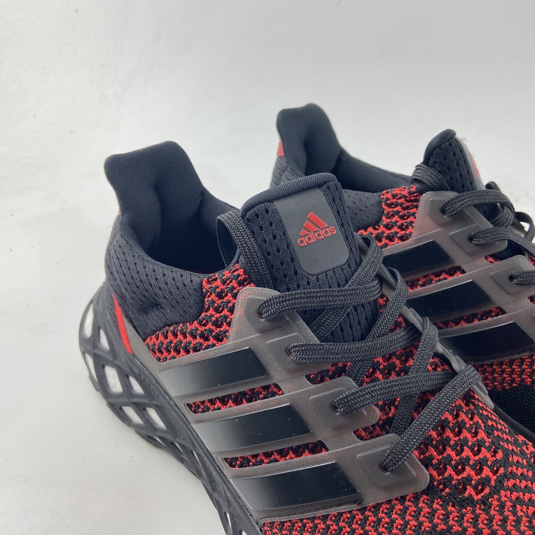 P220  AD Ultra Boost DNA Web”Black/Red”UB 8.0网系列低帮袜套式针织鞋面休闲运动慢跑鞋 GY8091