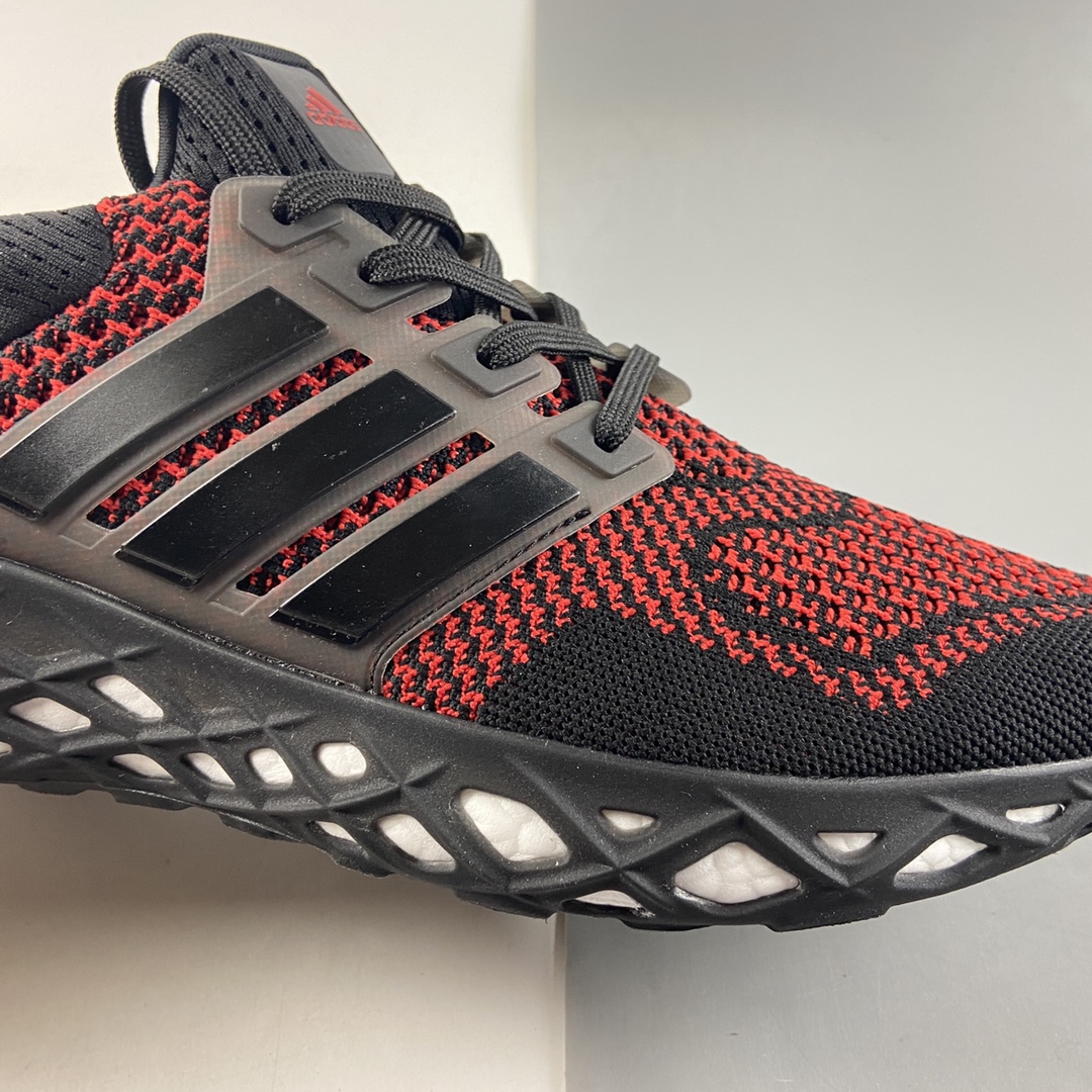 P220  AD Ultra Boost DNA Web”Black/Red”UB 8.0网系列低帮袜套式针织鞋面休闲运动慢跑鞋 GY8091