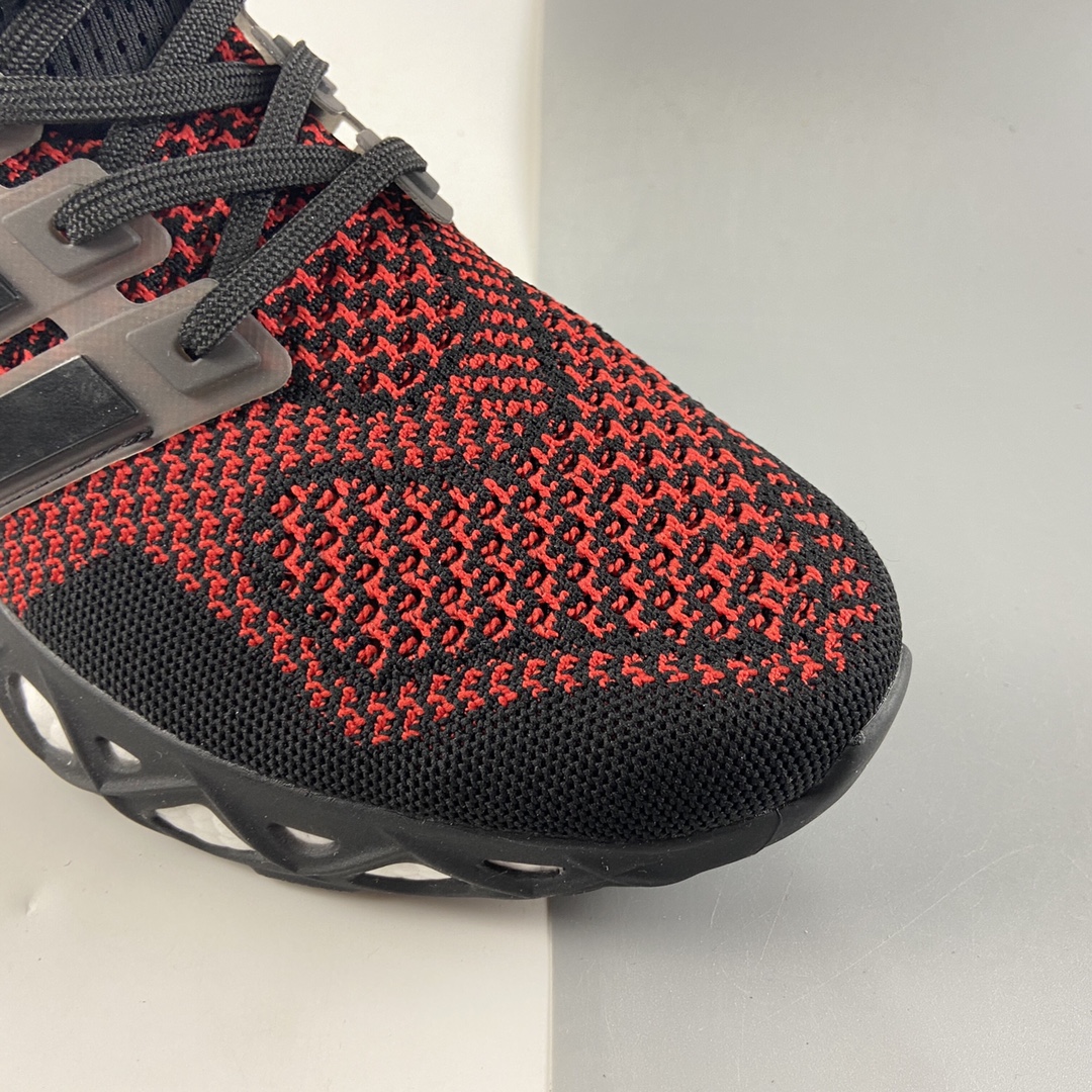 P220  AD Ultra Boost DNA Web”Black/Red”UB 8.0网系列低帮袜套式针织鞋面休闲运动慢跑鞋 GY8091