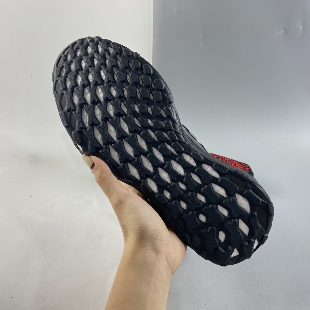P220  AD Ultra Boost DNA Web”Black/Red”UB 8.0网系列低帮袜套式针织鞋面休闲运动慢跑鞋 GY8091