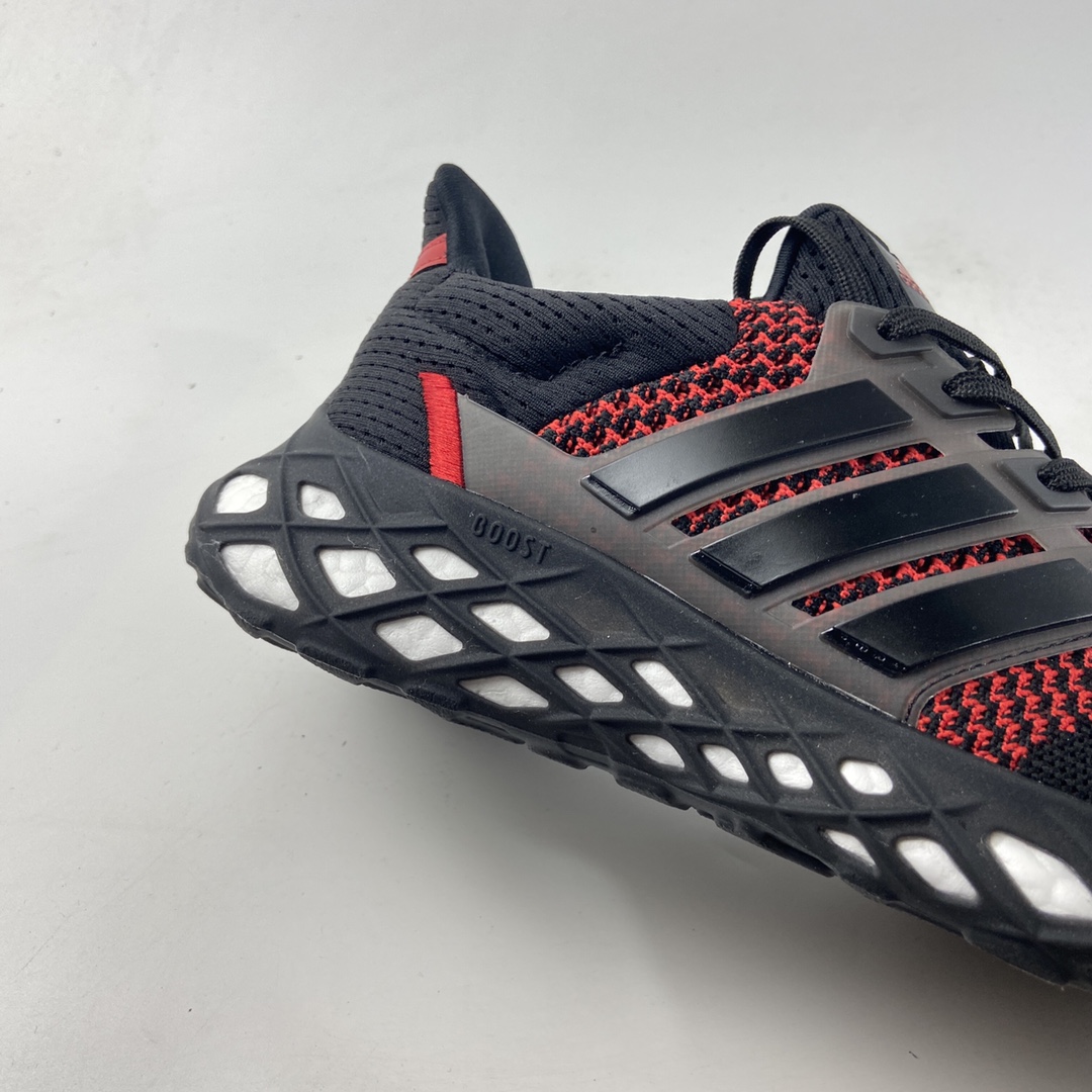 P220  AD Ultra Boost DNA Web”Black/Red”UB 8.0网系列低帮袜套式针织鞋面休闲运动慢跑鞋 GY8091