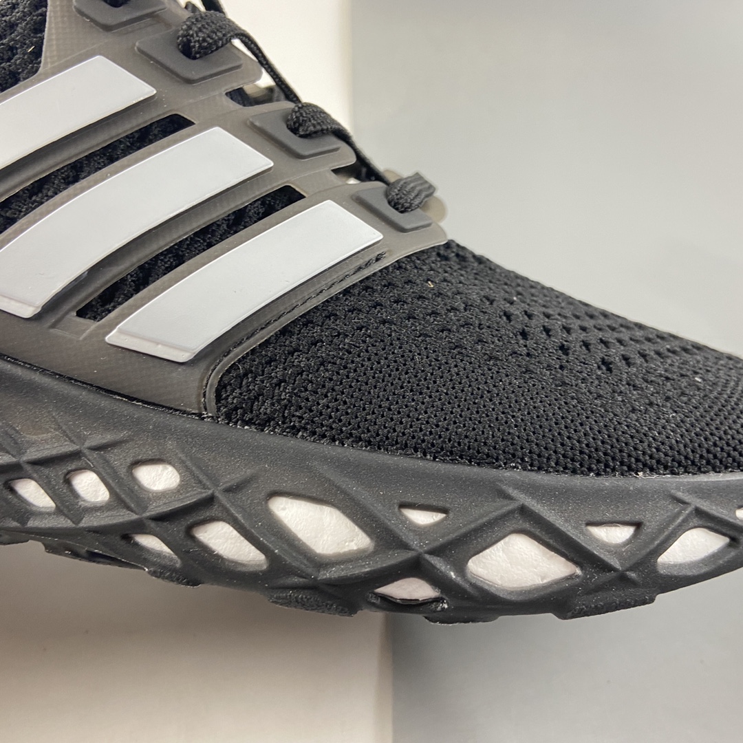 P220  AD Ultra Boost DNA Web”Black/Red”UB 8.0网系列低帮袜套式针织鞋面休闲运动慢跑鞋 GY4166