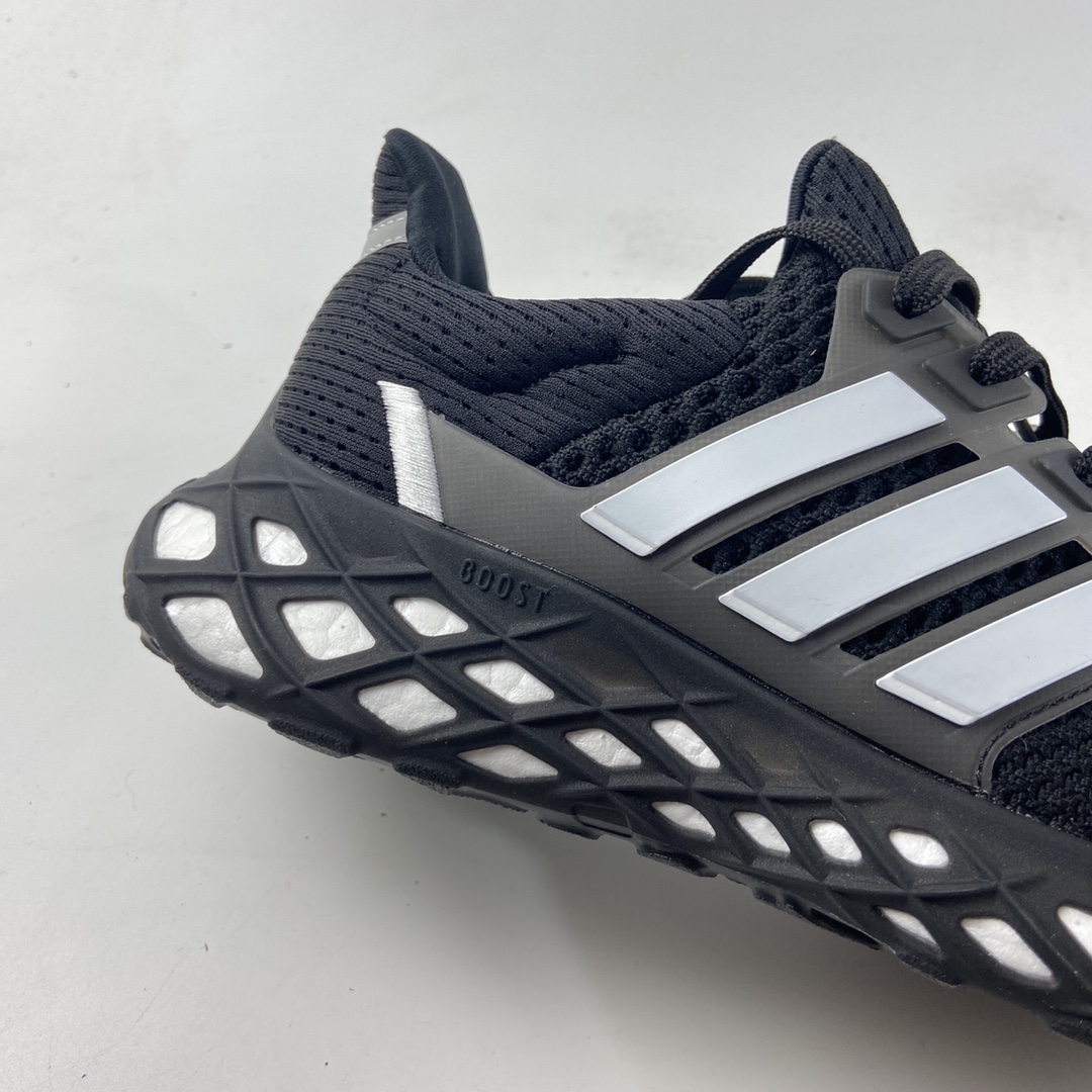 P220  AD Ultra Boost DNA Web”Black/Red”UB 8.0网系列低帮袜套式针织鞋面休闲运动慢跑鞋 GY4166