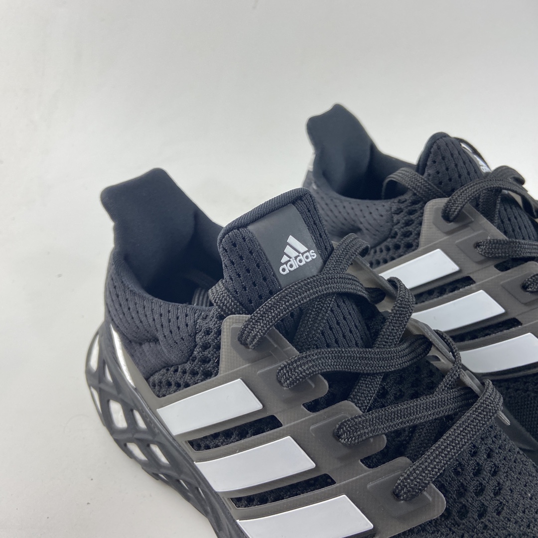 P220  AD Ultra Boost DNA Web”Black/Red”UB 8.0网系列低帮袜套式针织鞋面休闲运动慢跑鞋 GY4166