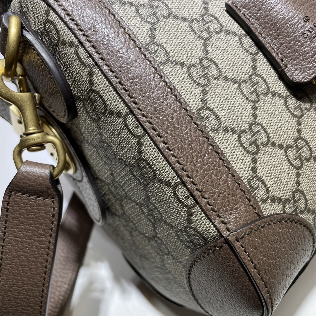 GUCCI古驰GG织带小号旅行包645017