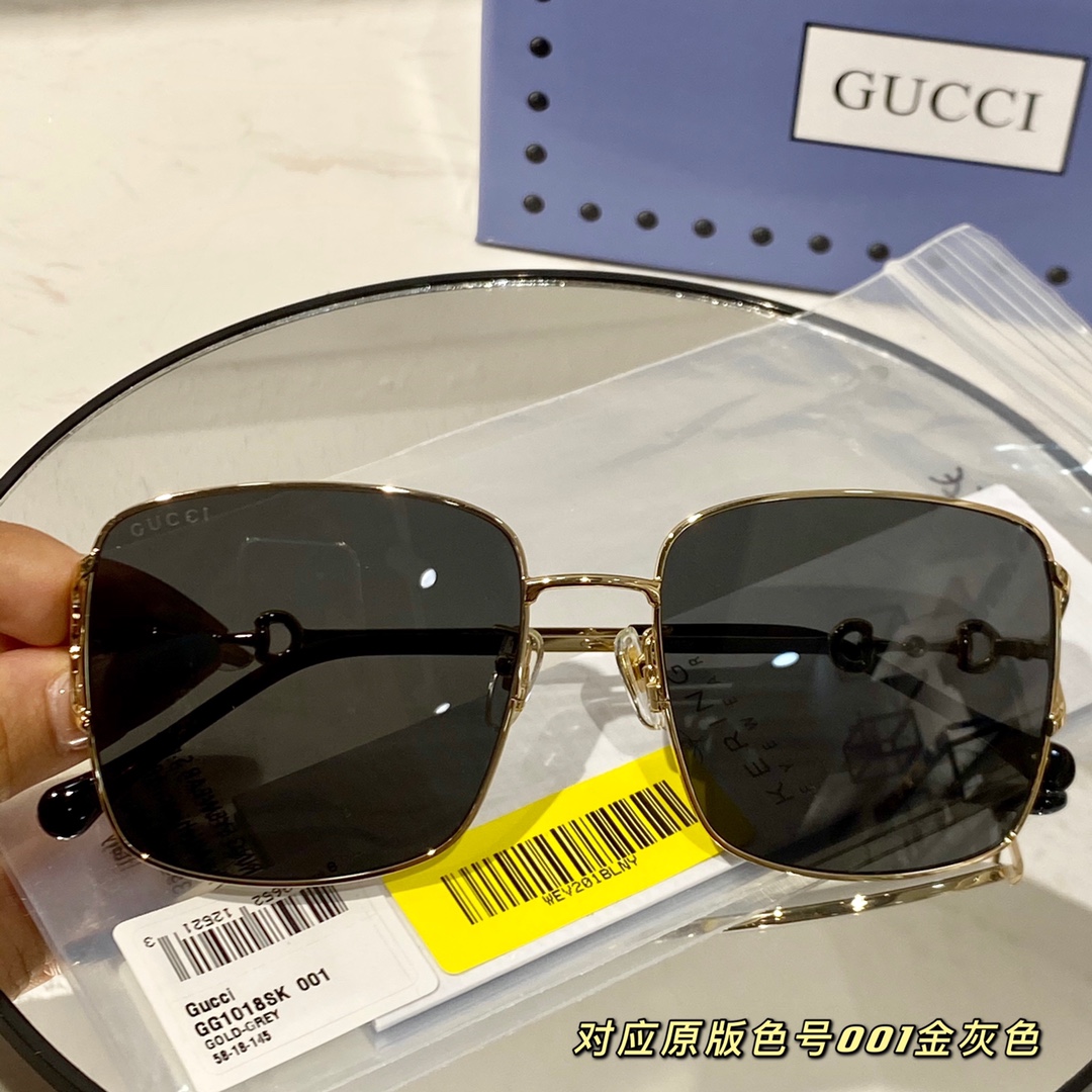 GUCCI古驰超轻金属太阳眼镜