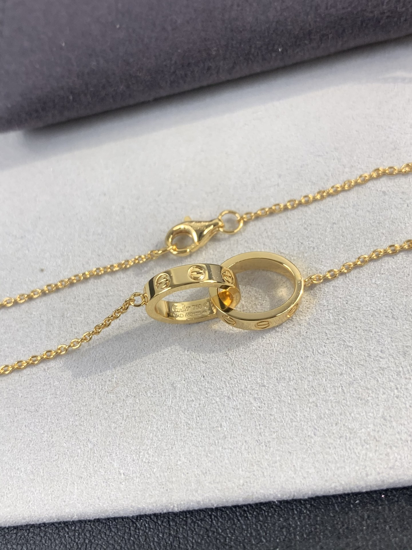 Cartier LOVE Interlocking Double-Ring Necklace - Comprehensive 2