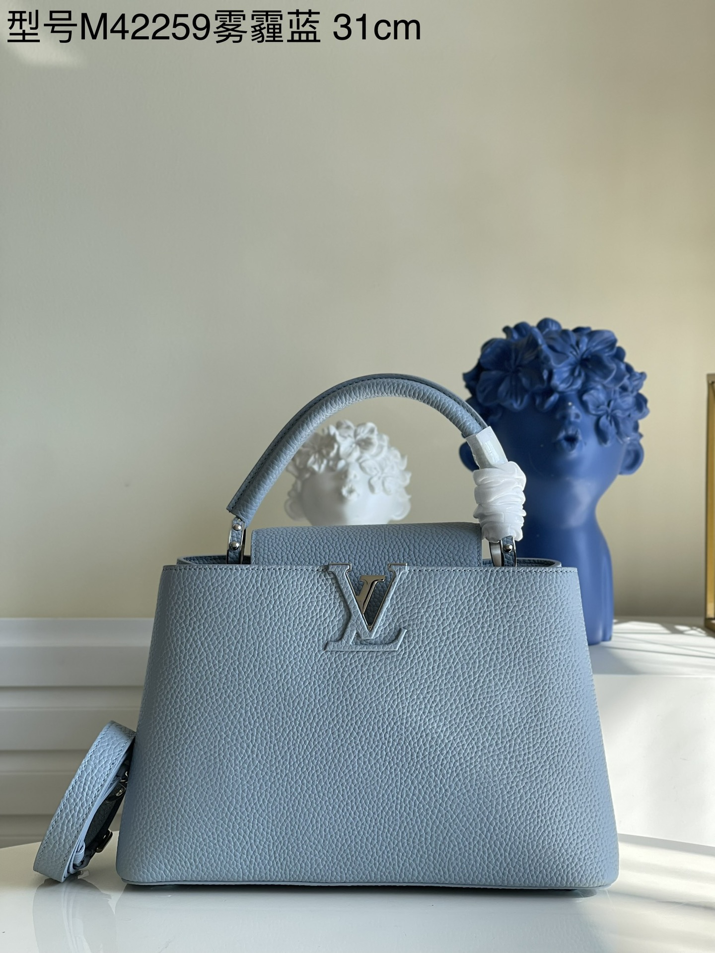 Louis Vuitton LV Capucines Bags Handbags Blue Fashion Casual M42259