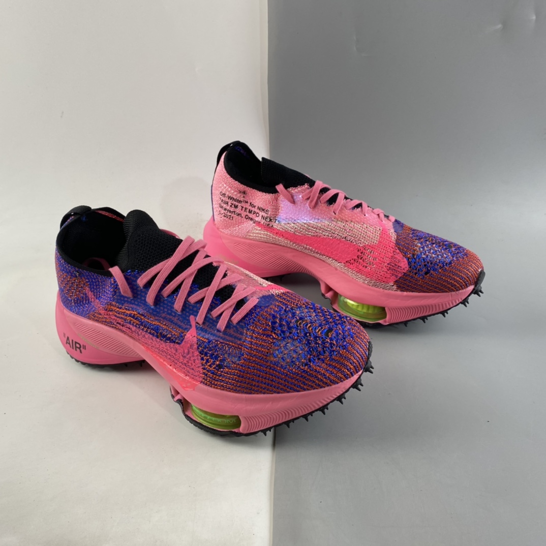 P280  Off White x NIKE Air Zoom Tempo NEXT% 联名款马拉松编织面透气超级跑鞋 CV0697-400