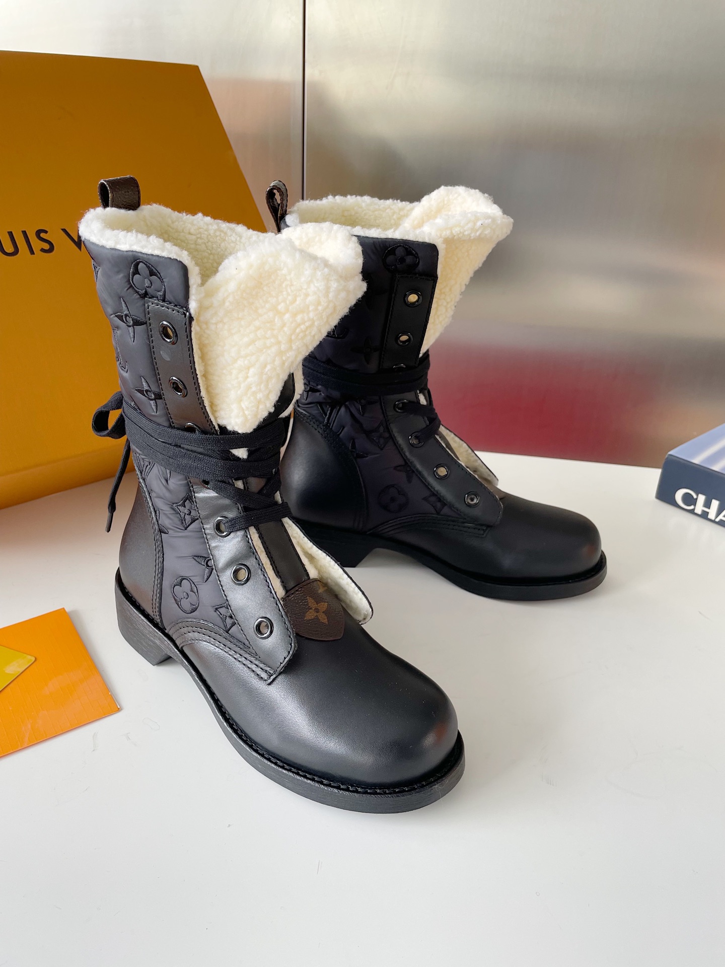 Louis Vuitton Martin Boots 2023 Luxury Replicas
 Black Calfskin Cowhide Genuine Leather Sheepskin