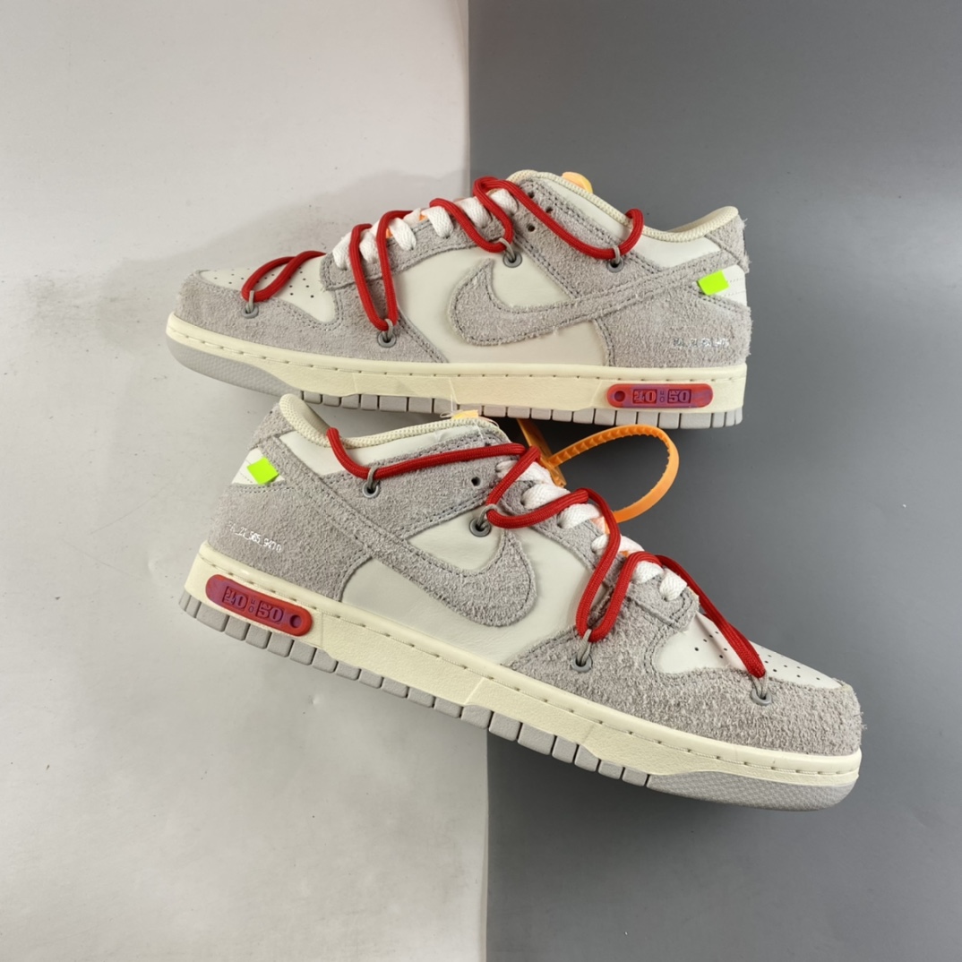 P360  Off-White x Nike SB Dunk Low”The 50”扣篮系列低帮经典百搭休闲运动板鞋 DJ0950-103