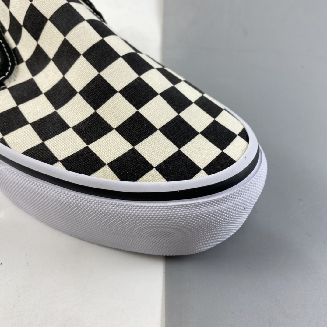 P140  Vans 万斯厚底经典懒人黑白棋盘格 VN0A318EBWW