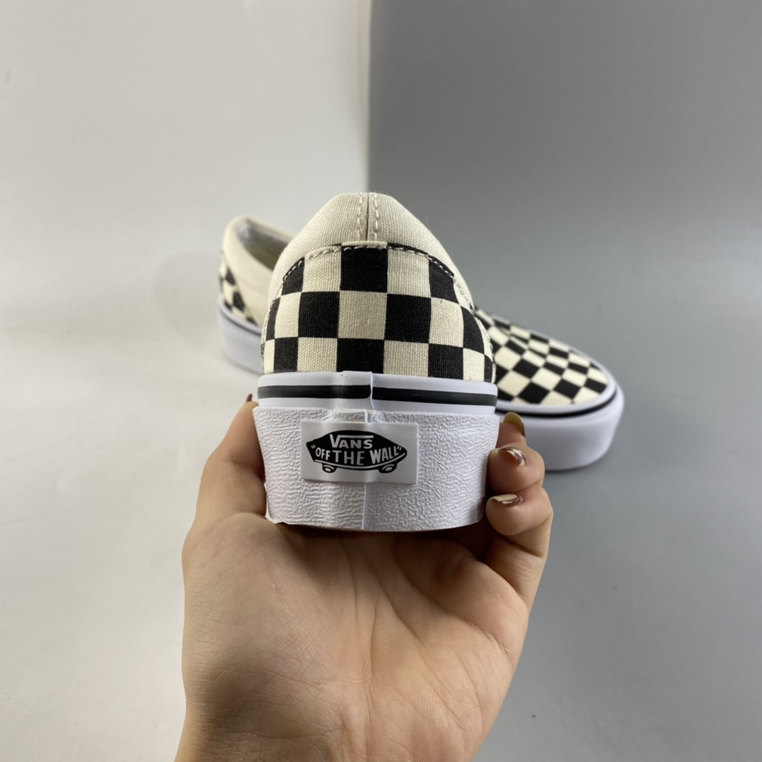 P140  Vans 万斯厚底经典懒人黑白棋盘格 VN0A318EBWW