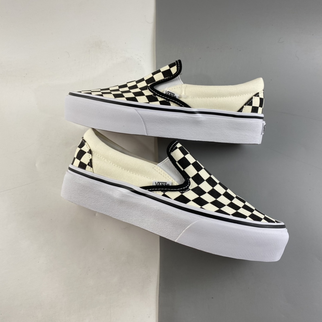 P140  Vans 万斯厚底经典懒人黑白棋盘格 VN0A318EBWW