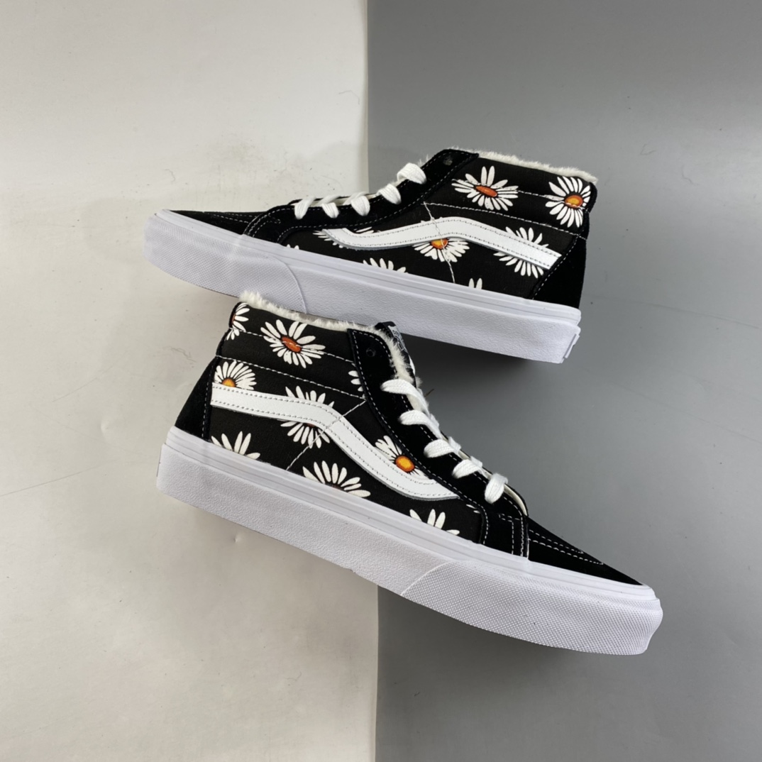P150  Vans SK8-Mid 小雏菊中帮 入冬加毛保暖款 VN0A3WSK8-2