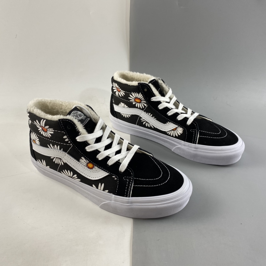 P150  Vans SK8-Mid 小雏菊中帮 入冬加毛保暖款 VN0A3WSK8-2