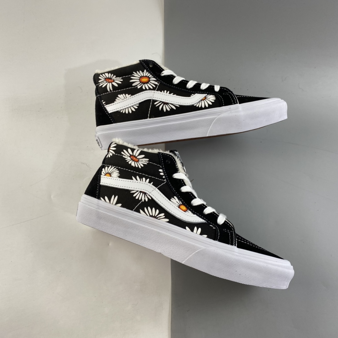 P150  Vans SK8-Mid 小雏菊中帮 入冬加毛保暖款 VN0A3WSK8-2