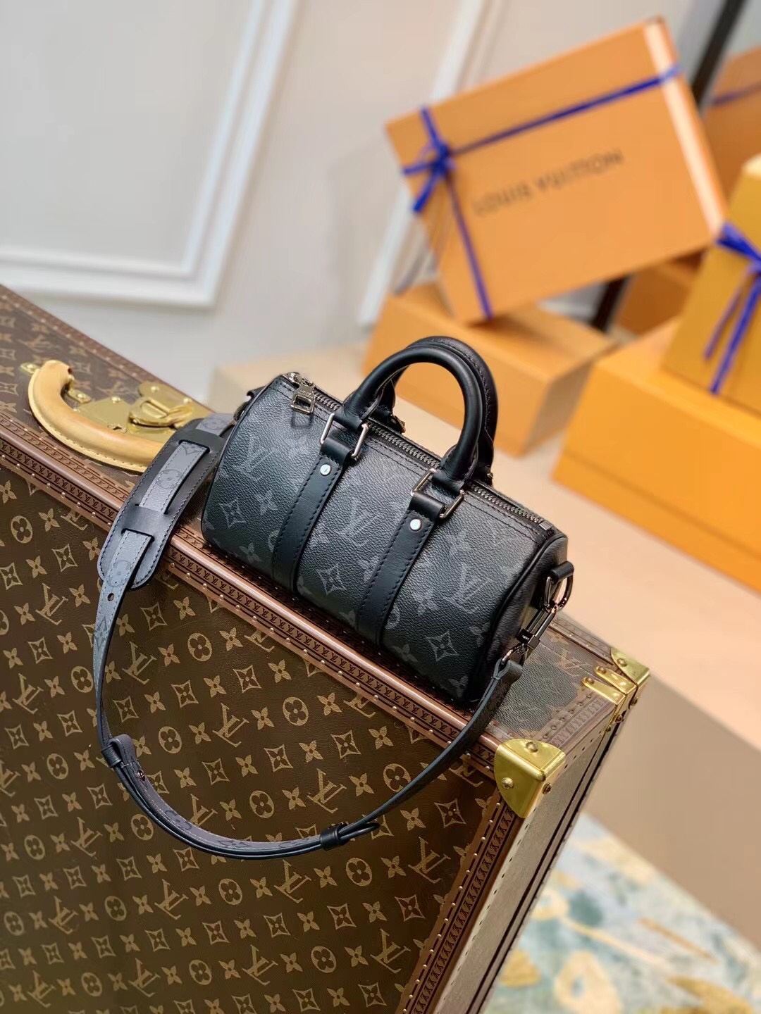 Louis Vuitton LV Keepall XS bag M45947黑色