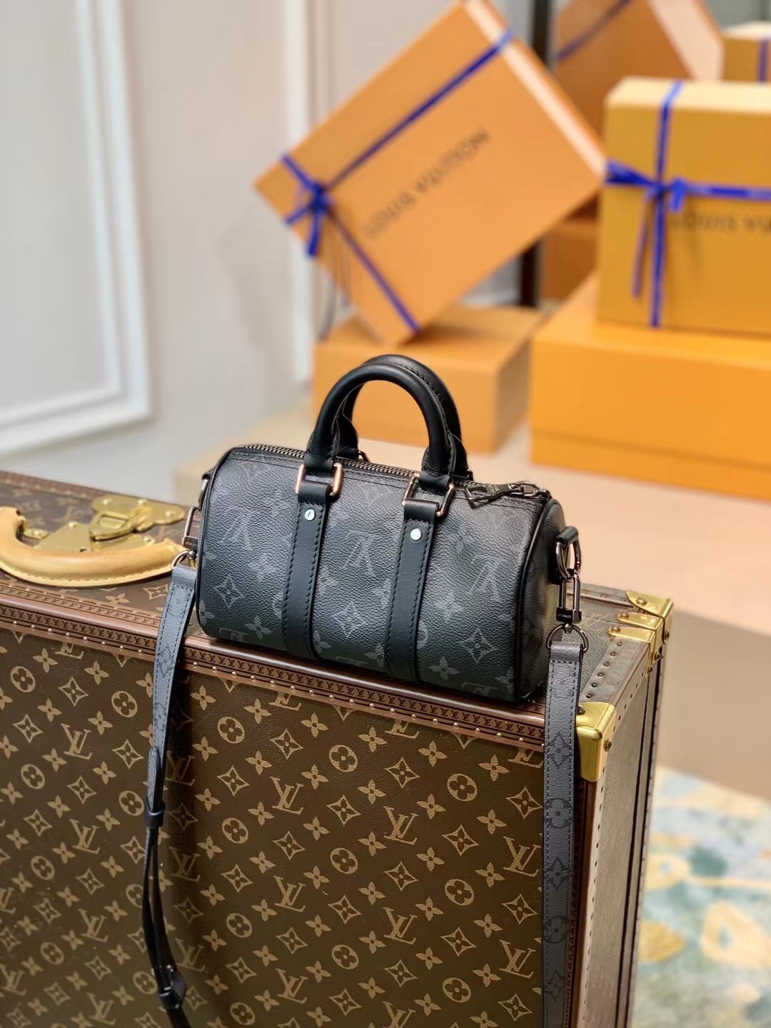 Louis Vuitton LV Keepall XS bag M45947黑色