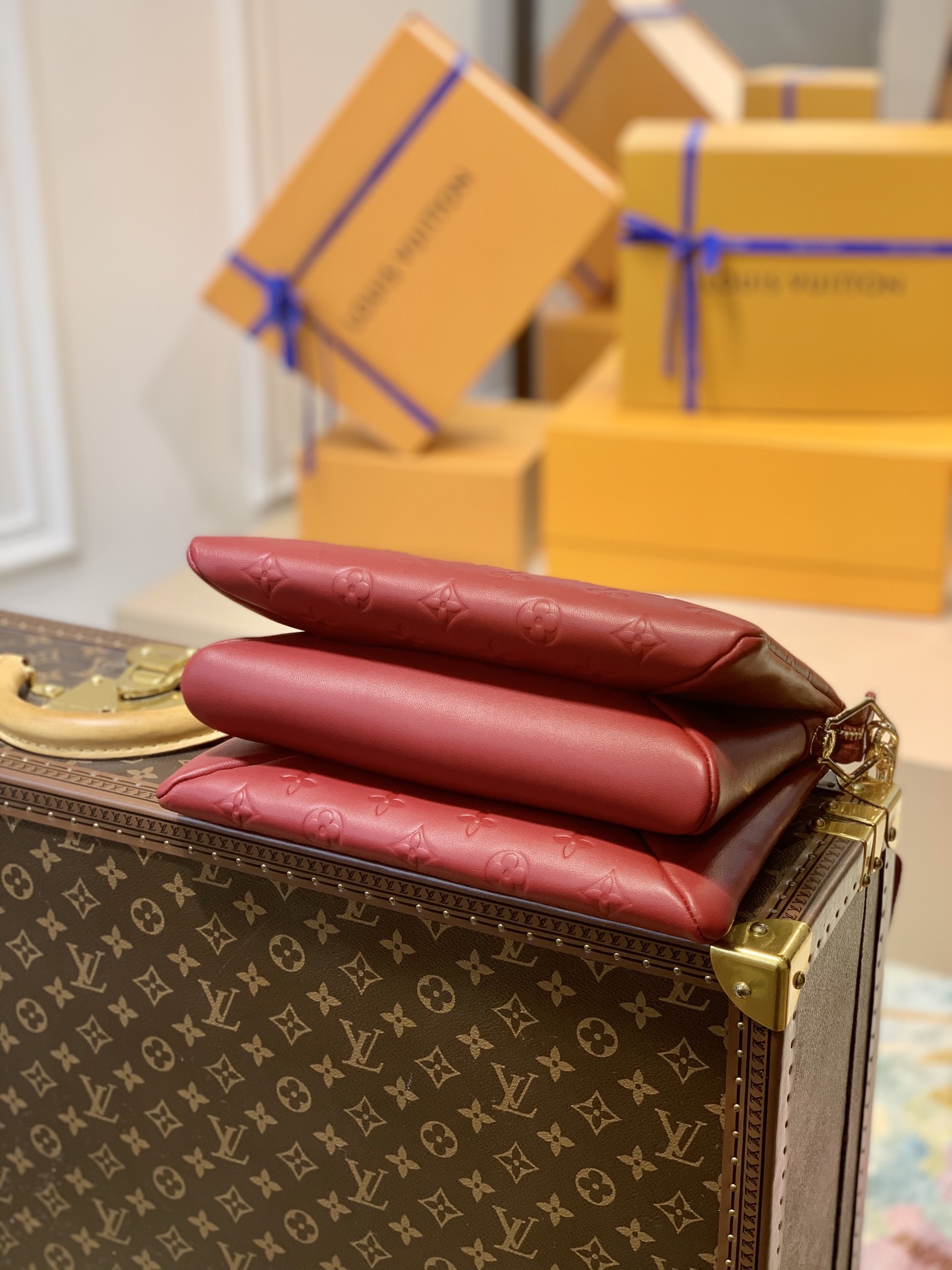 Louis Vuitton LV Coussin PM bag M59275葡萄红
