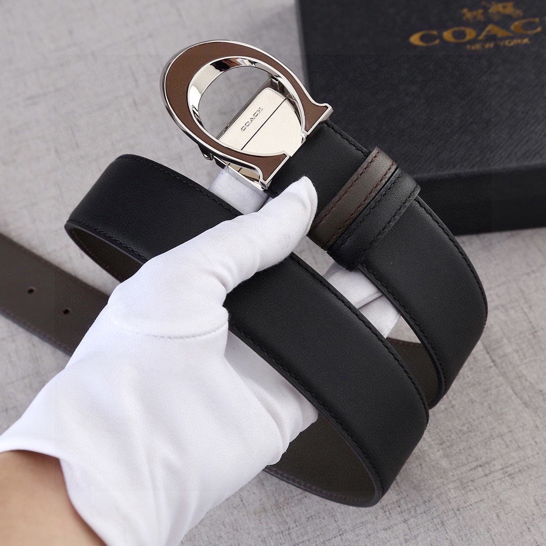 宽度4.0cmCOACH蔻驰双面平纹