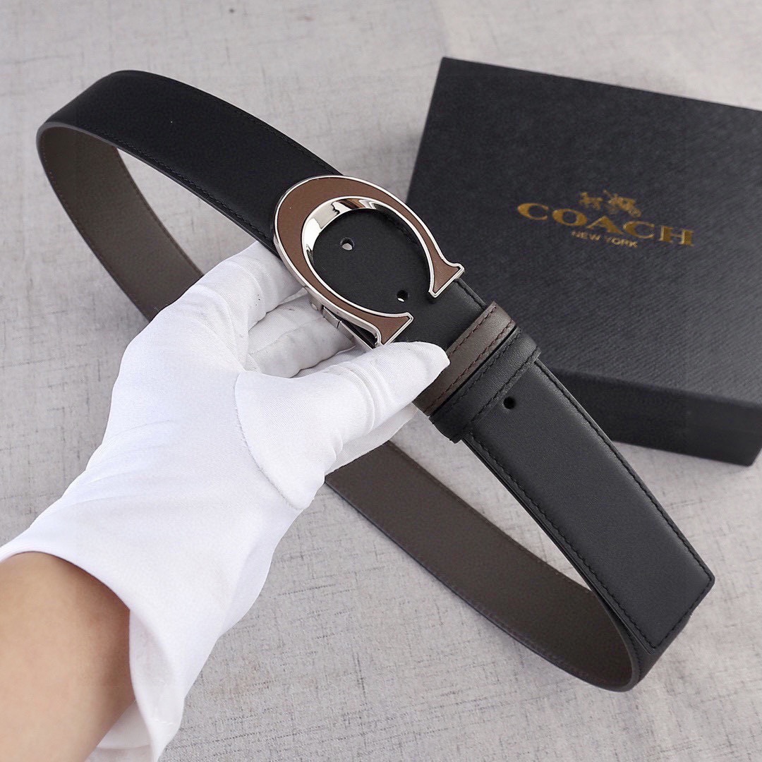 宽度4.0cmCOACH蔻驰双面平纹