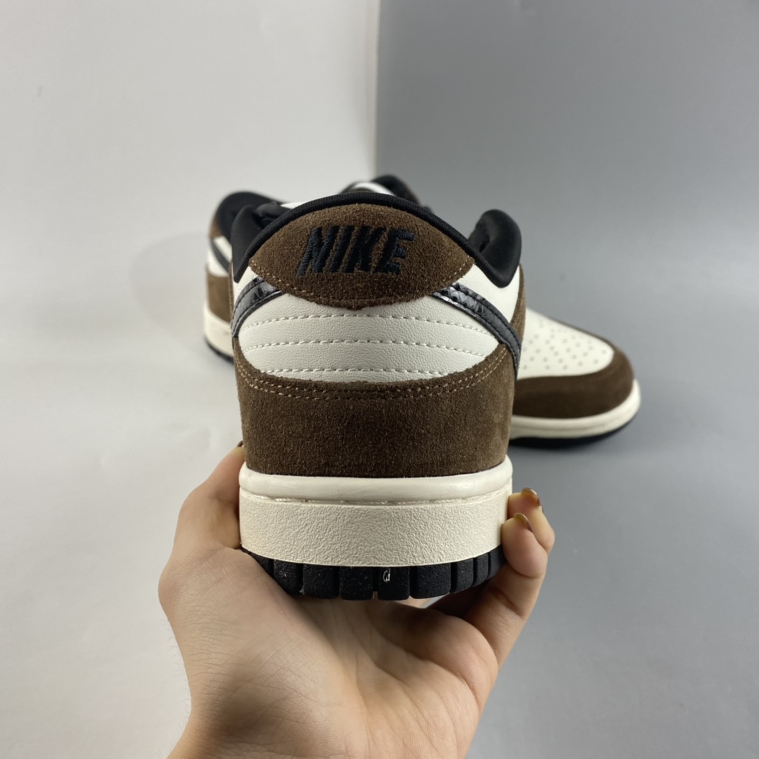 P220  NIKE SB Dunk Low Pro ”Trail End Brown”“翻毛棕白黑蛇纹”扣篮系列低帮休闲运动滑板板鞋 304292-102
