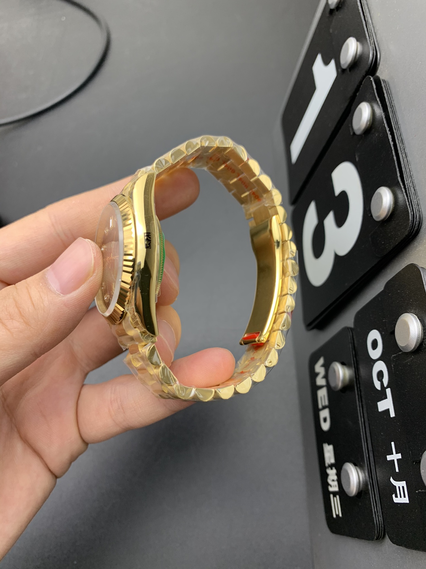 Rolex 36金绿日志