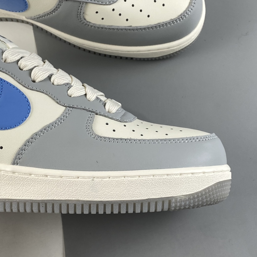 P240  NIKE Air Force 1 Low 空军一号白灰拼色3M反光低帮休闲板鞋 DH2296-668