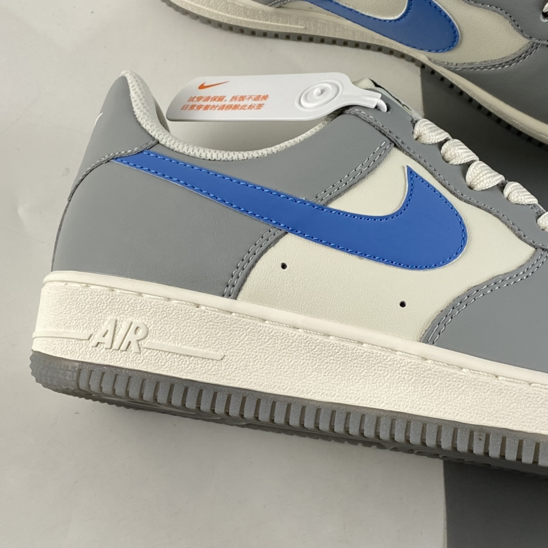 P240  NIKE Air Force 1 Low 空军一号白灰拼色3M反光低帮休闲板鞋 DH2296-668