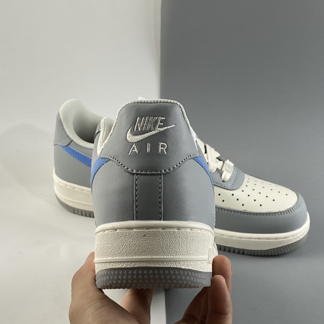 P240  NIKE Air Force 1 Low 空军一号白灰拼色3M反光低帮休闲板鞋 DH2296-668
