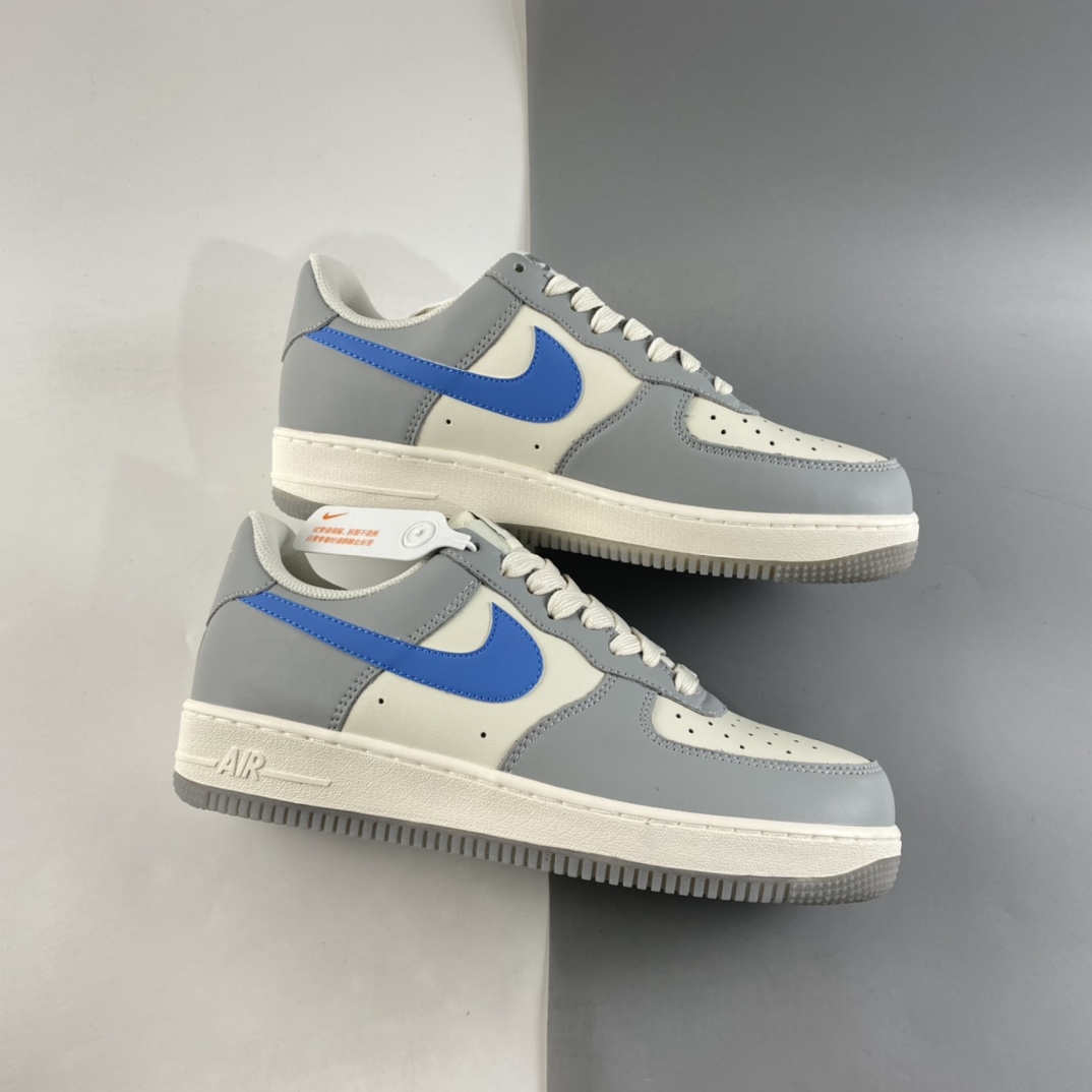 P240  NIKE Air Force 1 Low 空军一号白灰拼色3M反光低帮休闲板鞋 DH2296-668