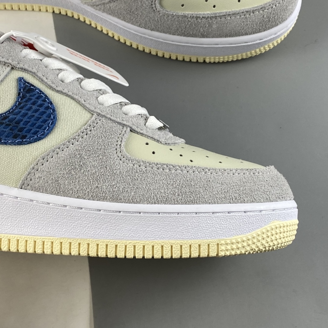 P200 发售 Undefeated x NIKE Air Force 1 Low 灰蓝红 蛇纹 詹姆斯同款 空军一号低帮休闲板鞋 DM8461-001
