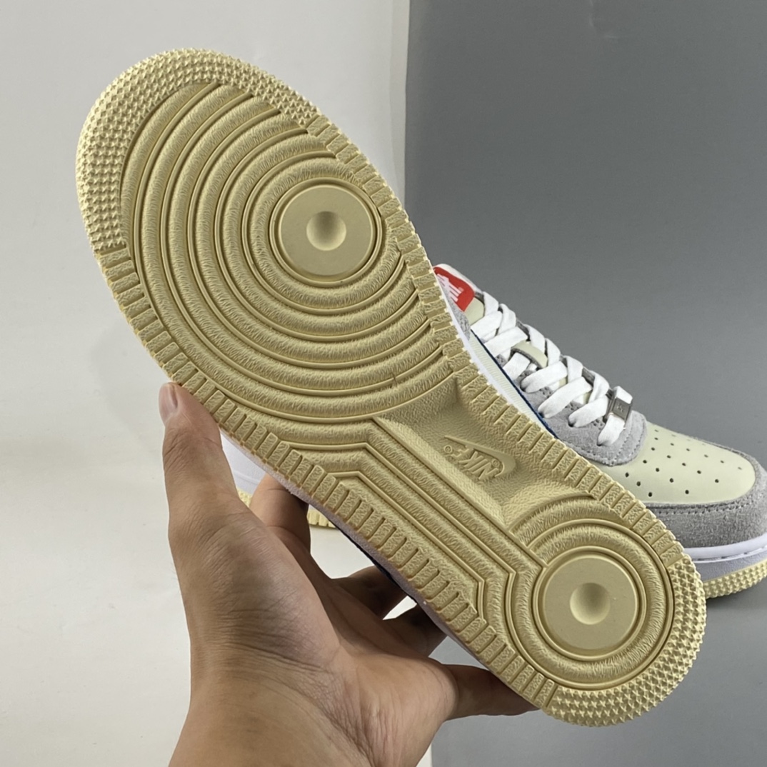 P200 发售 Undefeated x NIKE Air Force 1 Low 灰蓝红 蛇纹 詹姆斯同款 空军一号低帮休闲板鞋 DM8461-001