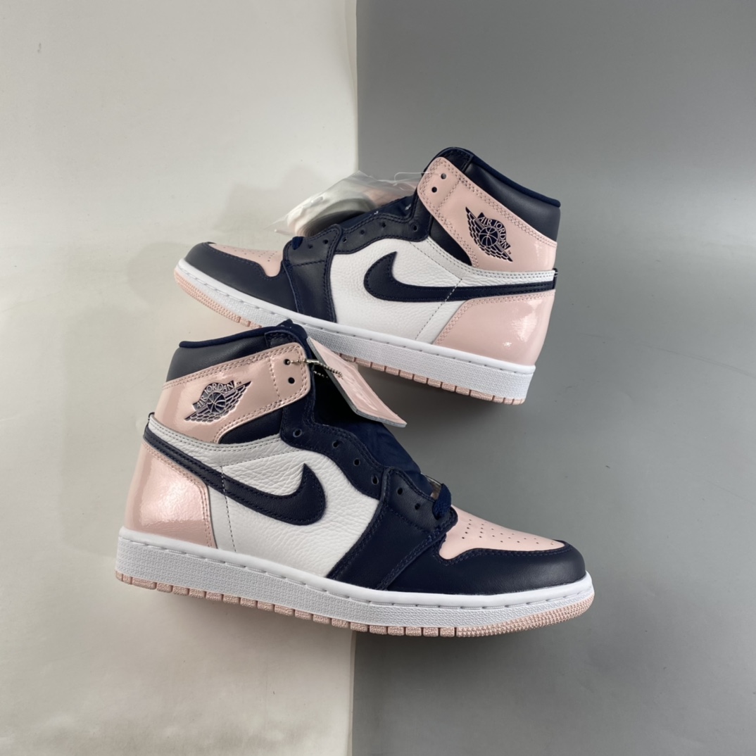 P450 Air Jordan AJ1 Retro 黑粉漆皮 DD9335-641
