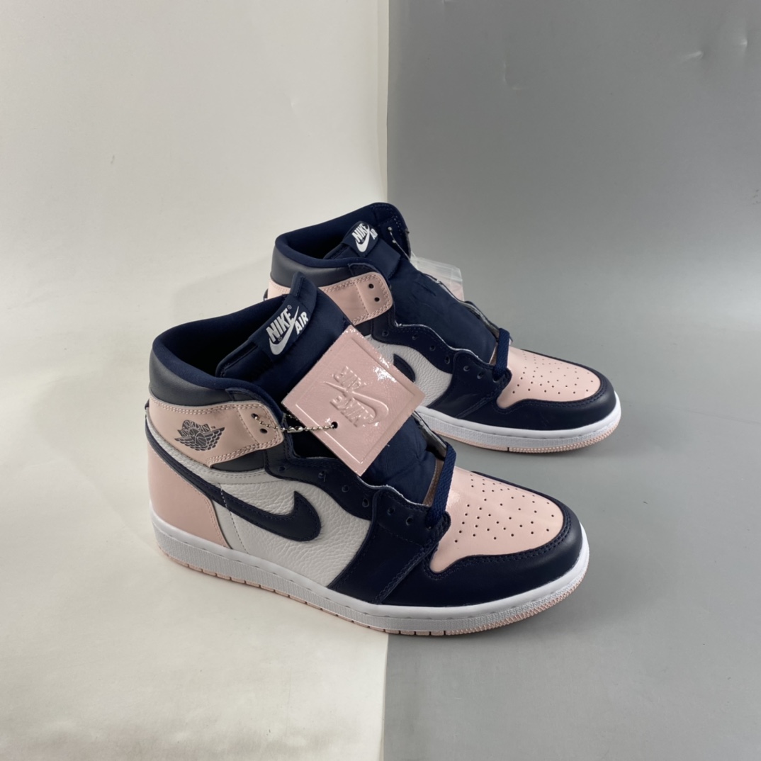 P450 Air Jordan AJ1 Retro 黑粉漆皮 DD9335-641
