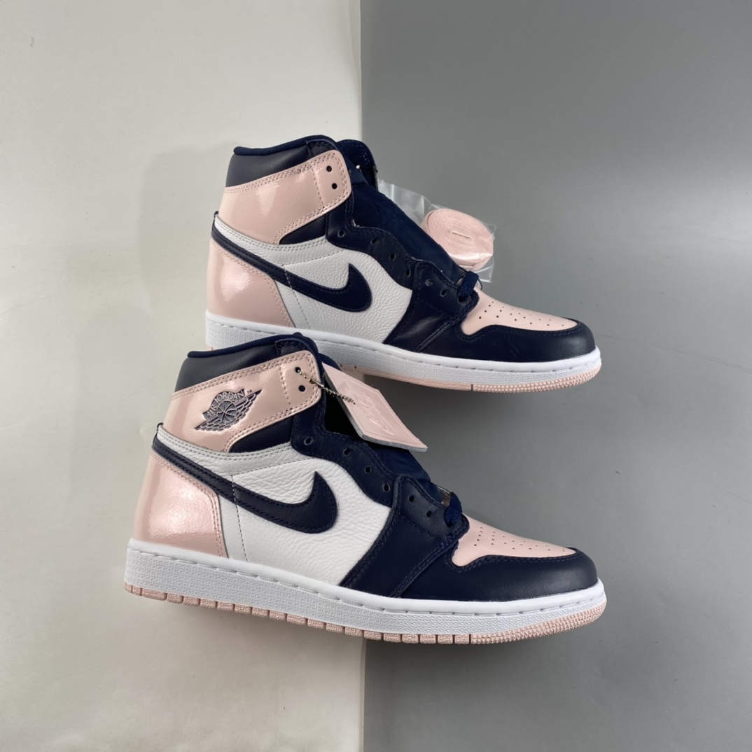 P450 Air Jordan AJ1 Retro 黑粉漆皮 DD9335-641