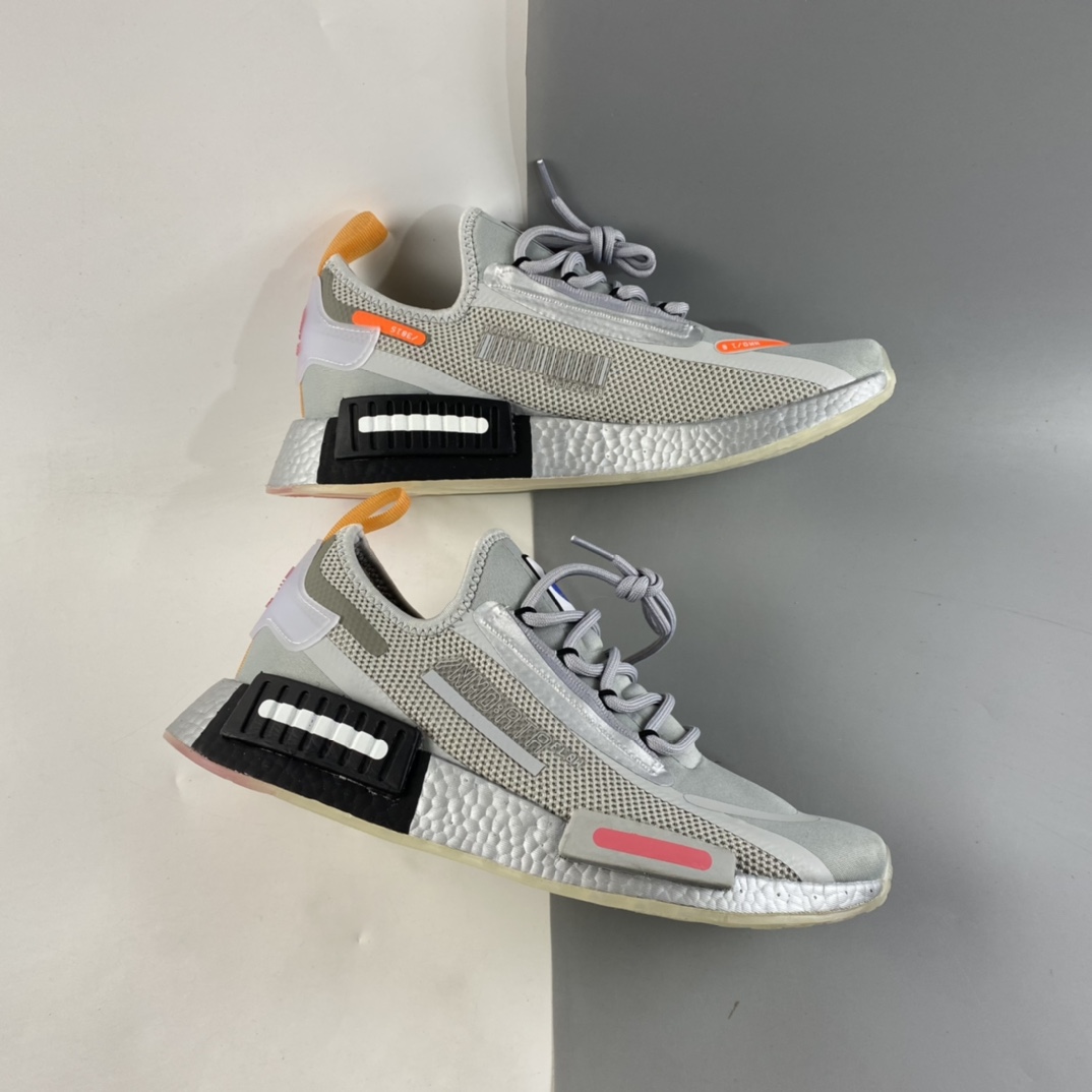 P190  Adidas  NMD_R1 SPECTOO 阿迪三叶草低帮休闲爆米花跑步鞋 FZ3206