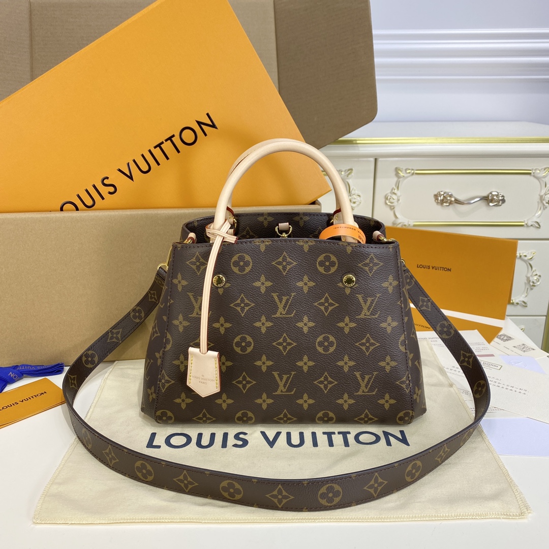 Louis Vuitton LV Montaigne BB 1:1
 Bags Handbags Monogram Canvas Fashion M41055