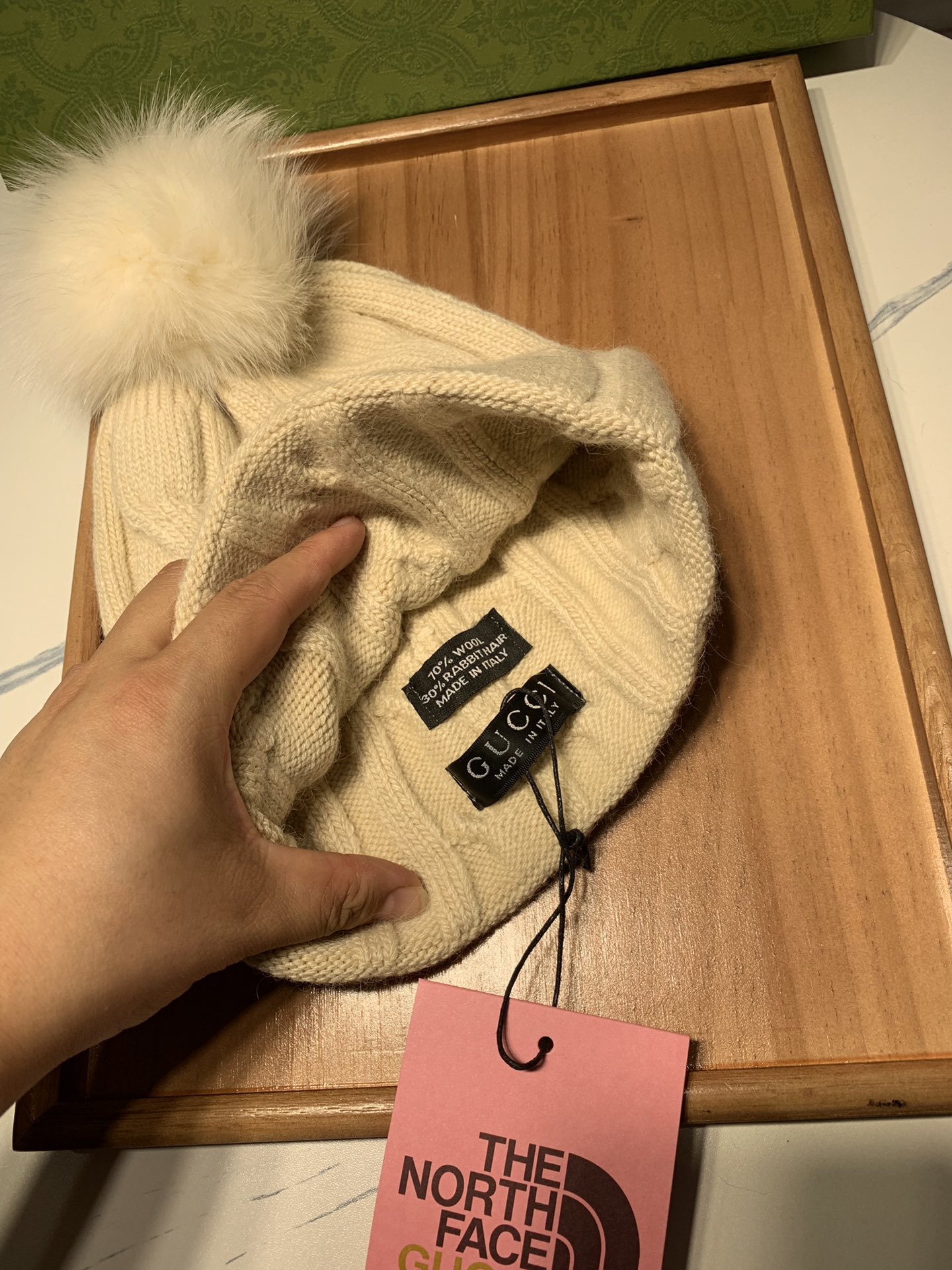 🌹。G家。 【羊毛单帽-带狐狸毛球】客供小羊毛！珍贵典藏的灵魂帽子！客供色纱.每个颜色都非常好看！经典！