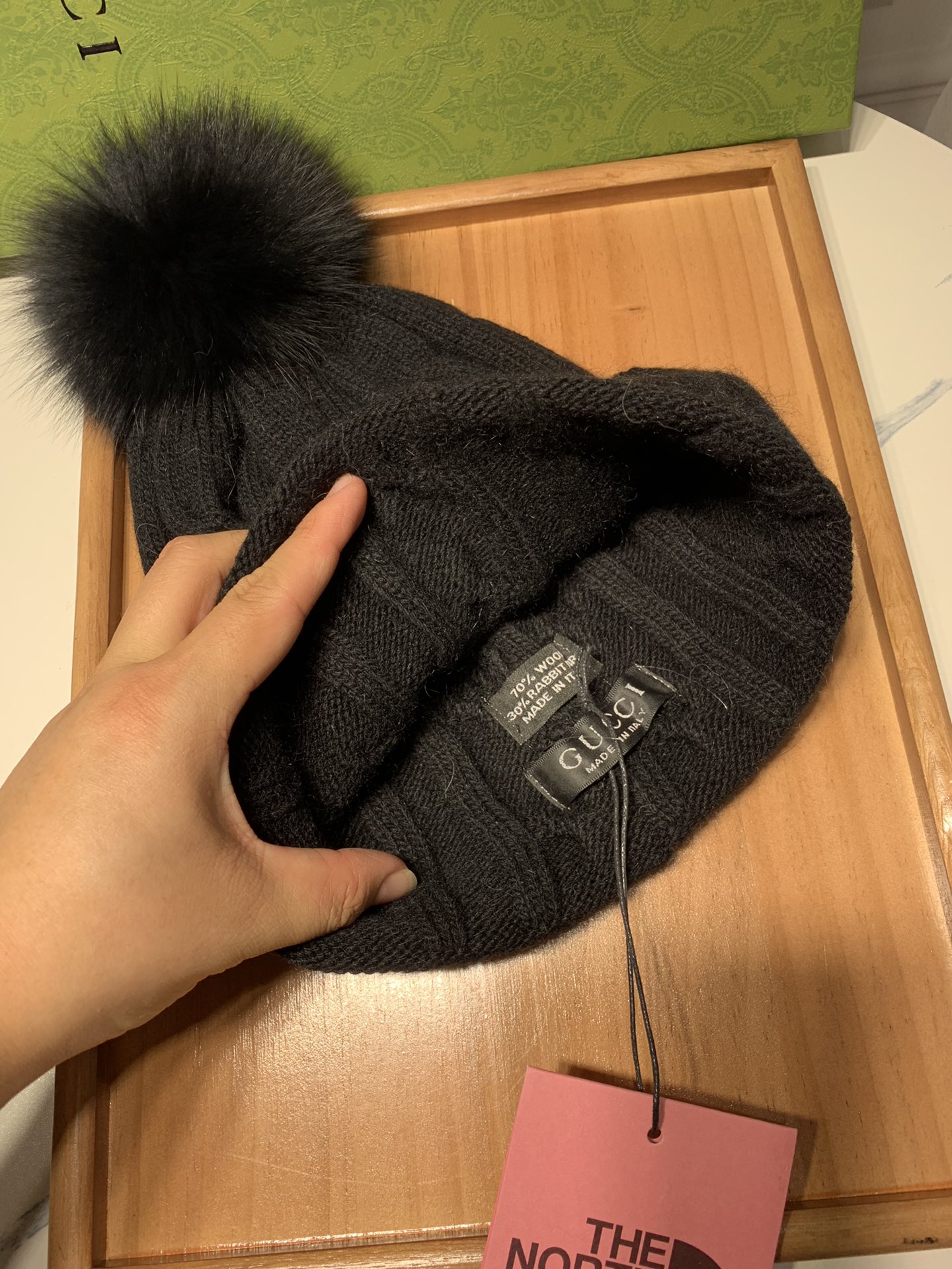 🌹。G家。 【羊毛单帽-带狐狸毛球】客供小羊毛！珍贵典藏的灵魂帽子！客供色纱.每个颜色都非常好看！经典！