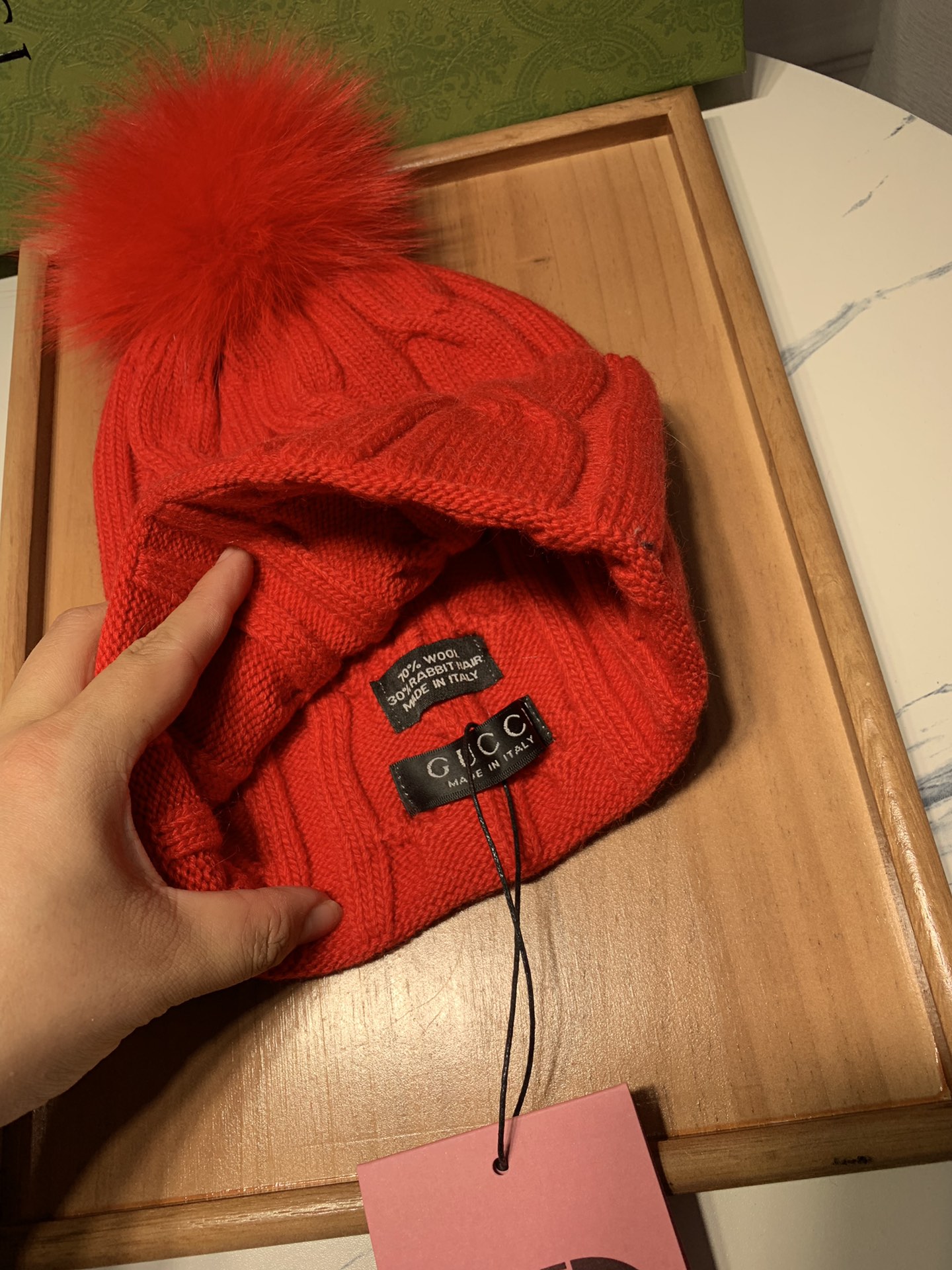 🌹。G家。 【羊毛单帽-带狐狸毛球】客供小羊毛！珍贵典藏的灵魂帽子！客供色纱.每个颜色都非常好看！经典！