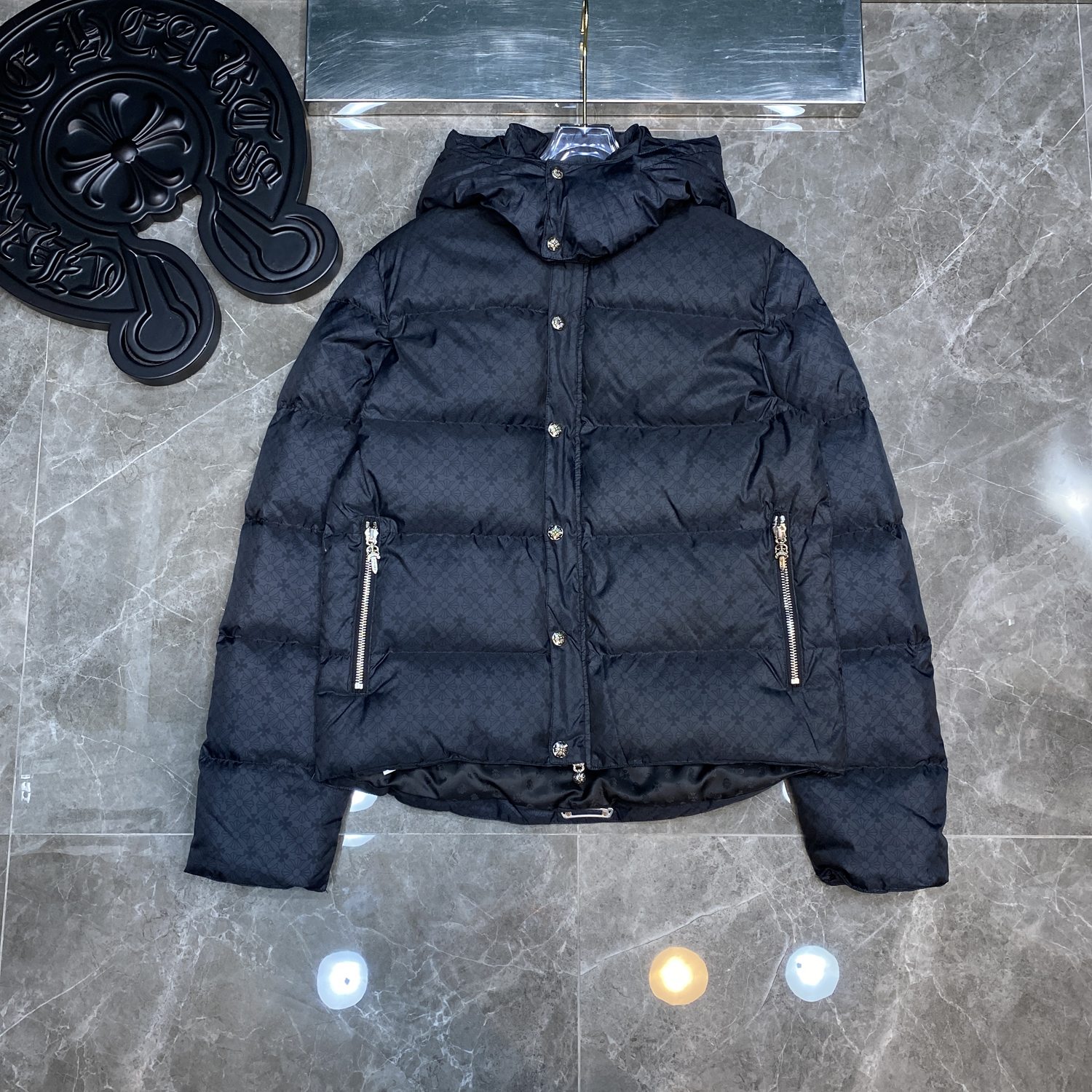 Chrome Hearts Clothing Down Jacket Winter Collection Hooded Top