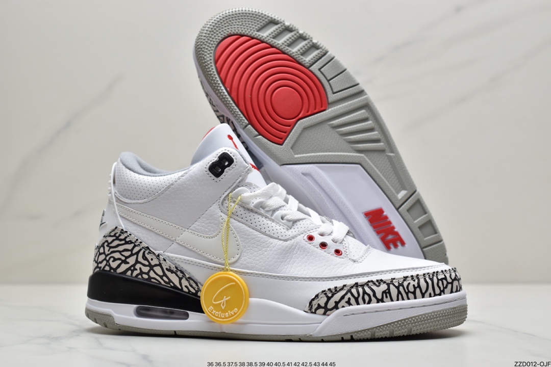 250 Air Jordan 3 JTH Justin Timberlakeu0026Tinker Hatfheld 白手稿联名AV6683-160