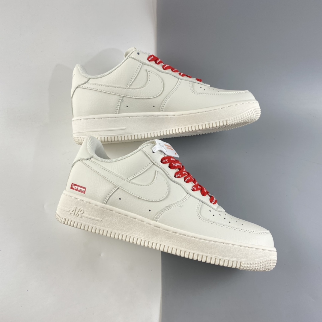 P240  Supreme x NIKE Air Force 1’07 空军联名款低帮运动休闲板鞋 CU9225-126