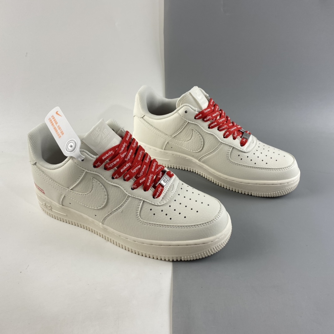 P240  Supreme x NIKE Air Force 1’07 空军联名款低帮运动休闲板鞋 CU9225-126